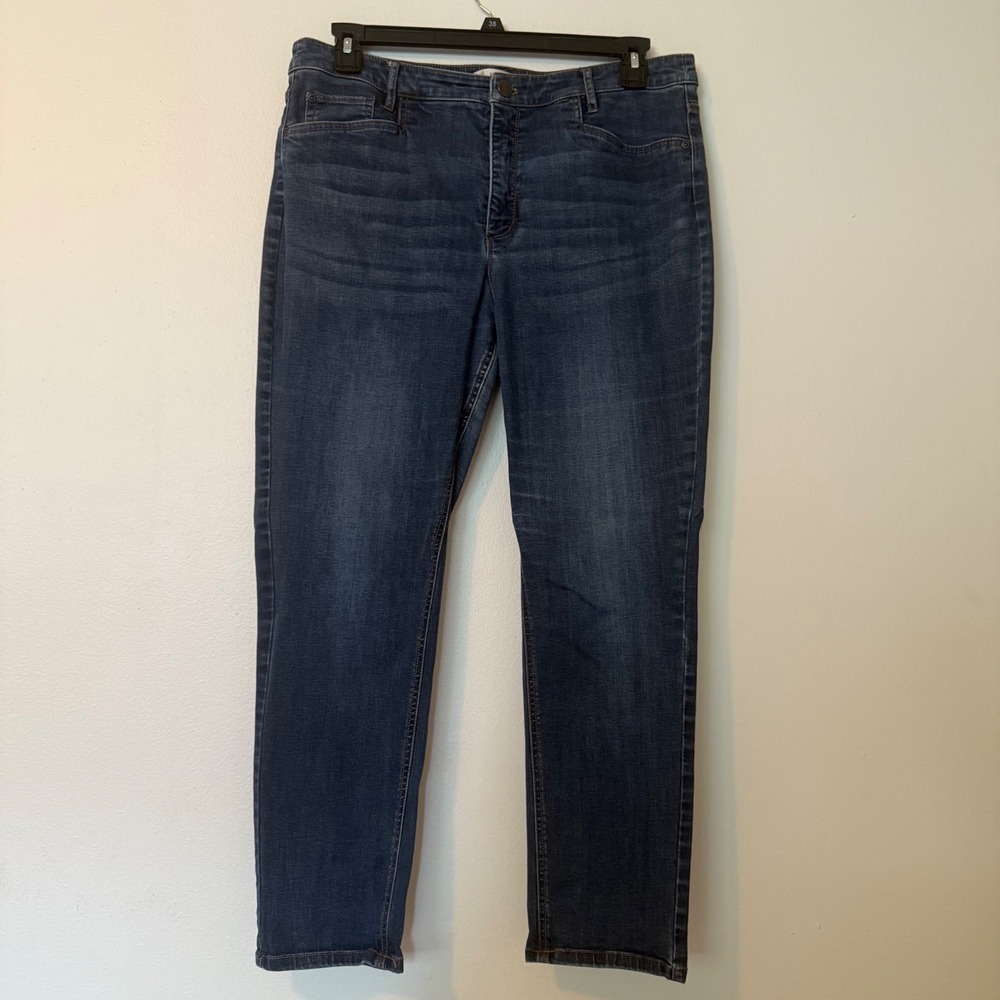 J‎ Jill Denim Smooth Fit Slim Ankle Jeans Medium Wash Women's Size 16W 
Stretch